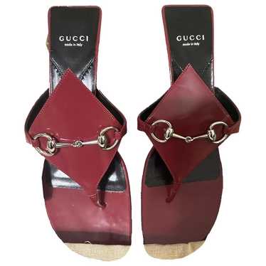 Gucci Double G leather sandal