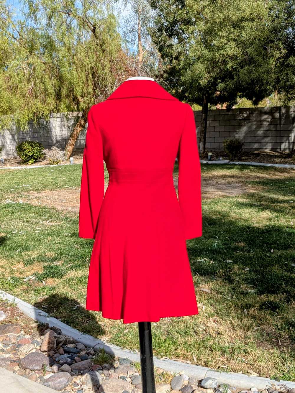 Vintage 1960s Vintage Petite Acme Crimson Wool Fi… - image 3