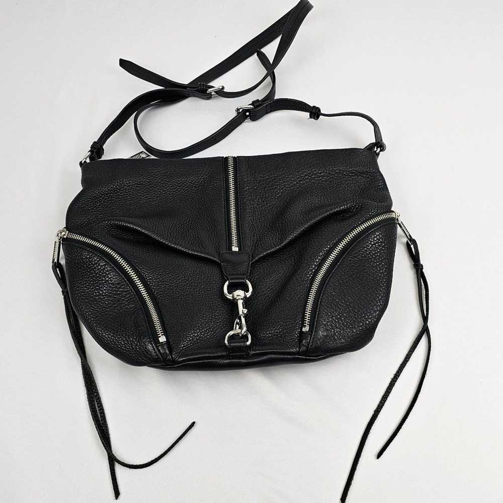 Rebecca Minkoff Julian Messenger Bag Black Leather - image 12