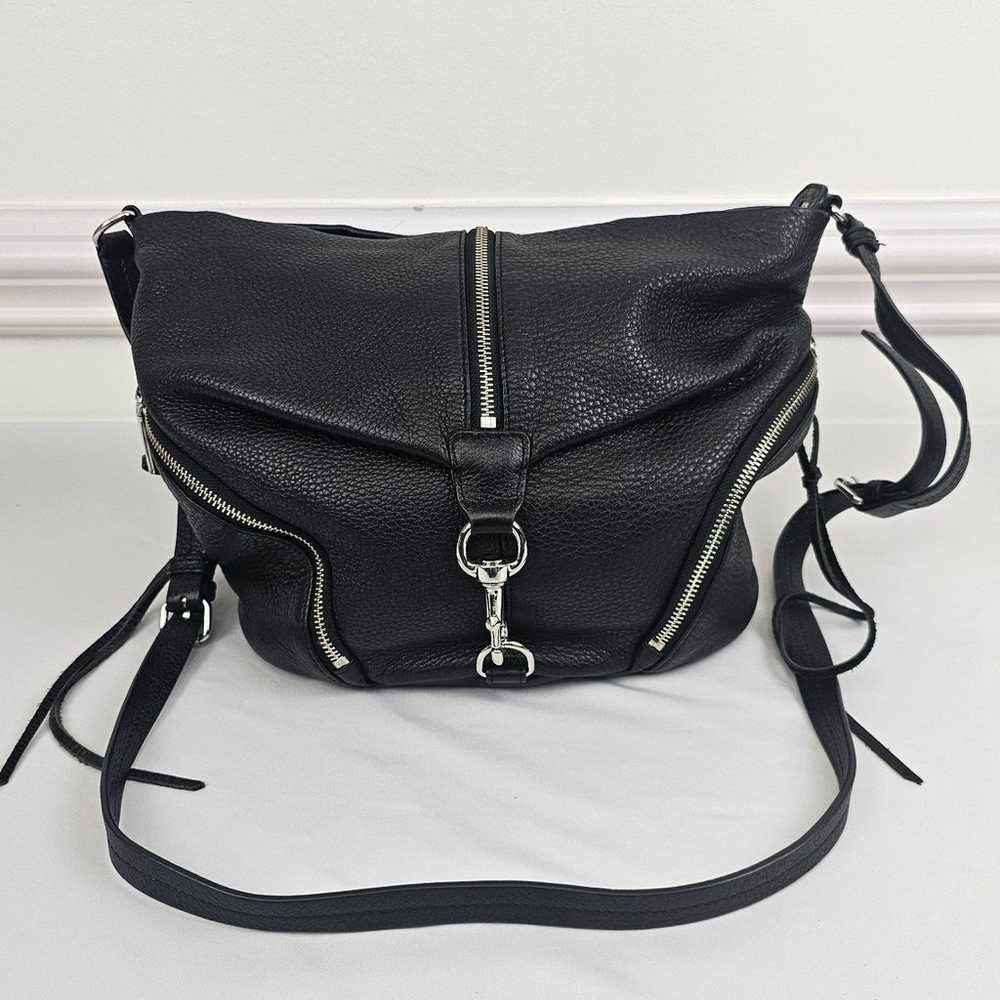 Rebecca Minkoff Julian Messenger Bag Black Leather - image 1