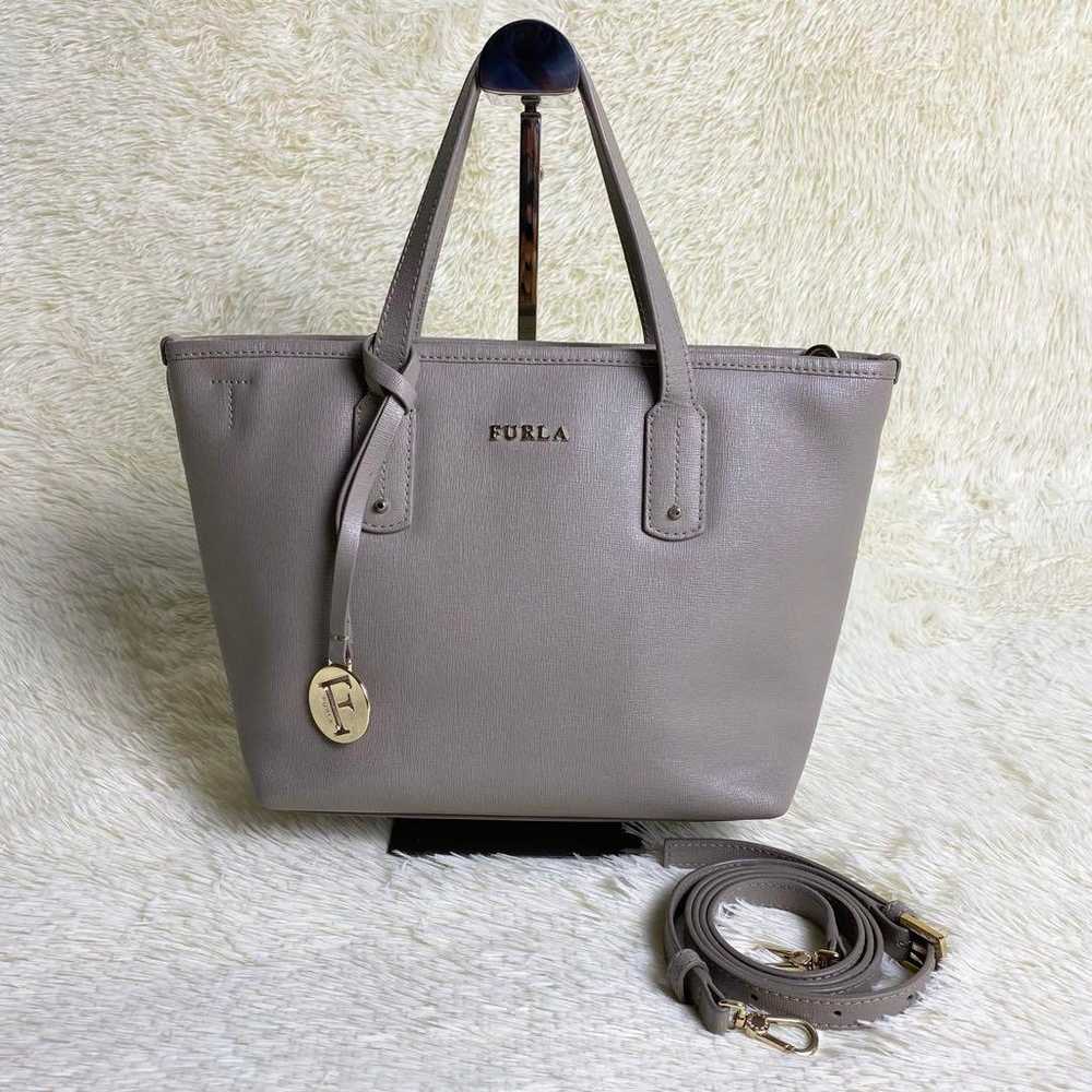 FURLA Handbag Shoulder 2way Greige Charm - image 2