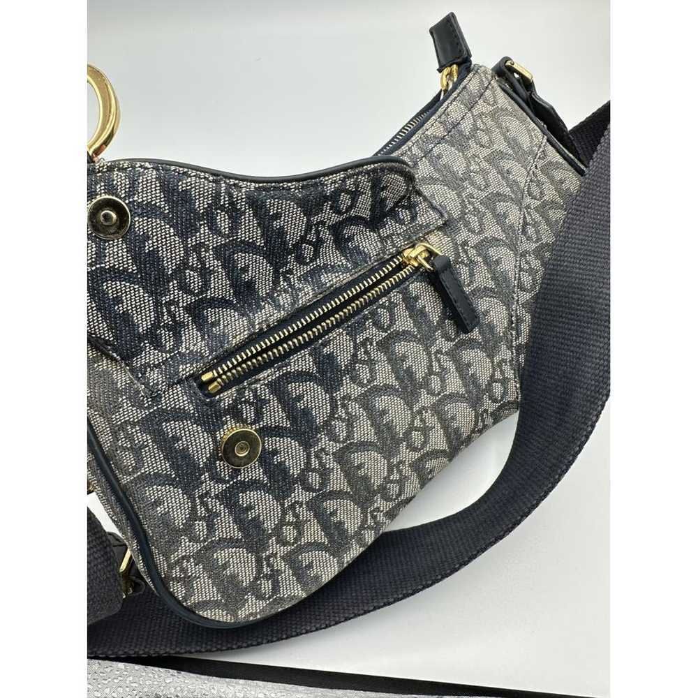 Dior Saddle Vintage Flap cloth crossbody bag - image 12