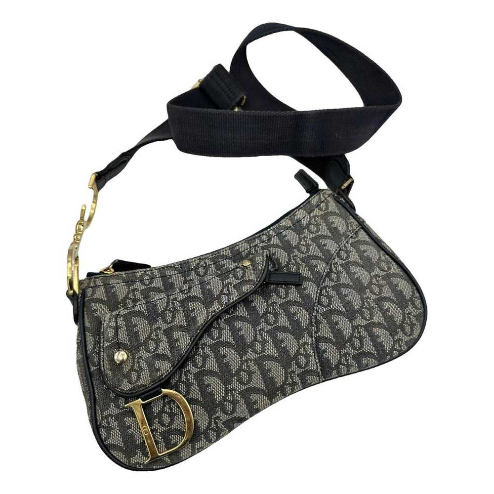 Dior Saddle Vintage Flap cloth crossbody bag - image 1