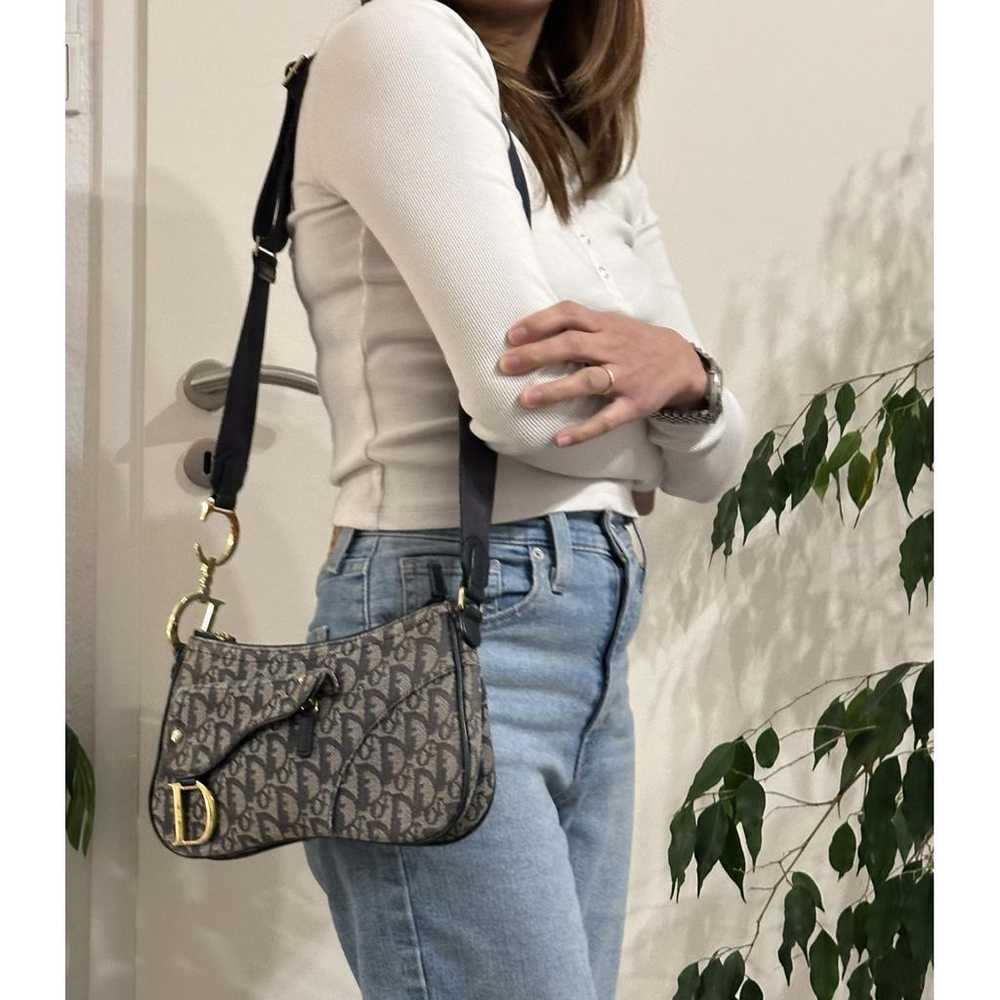 Dior Saddle Vintage Flap cloth crossbody bag - image 3