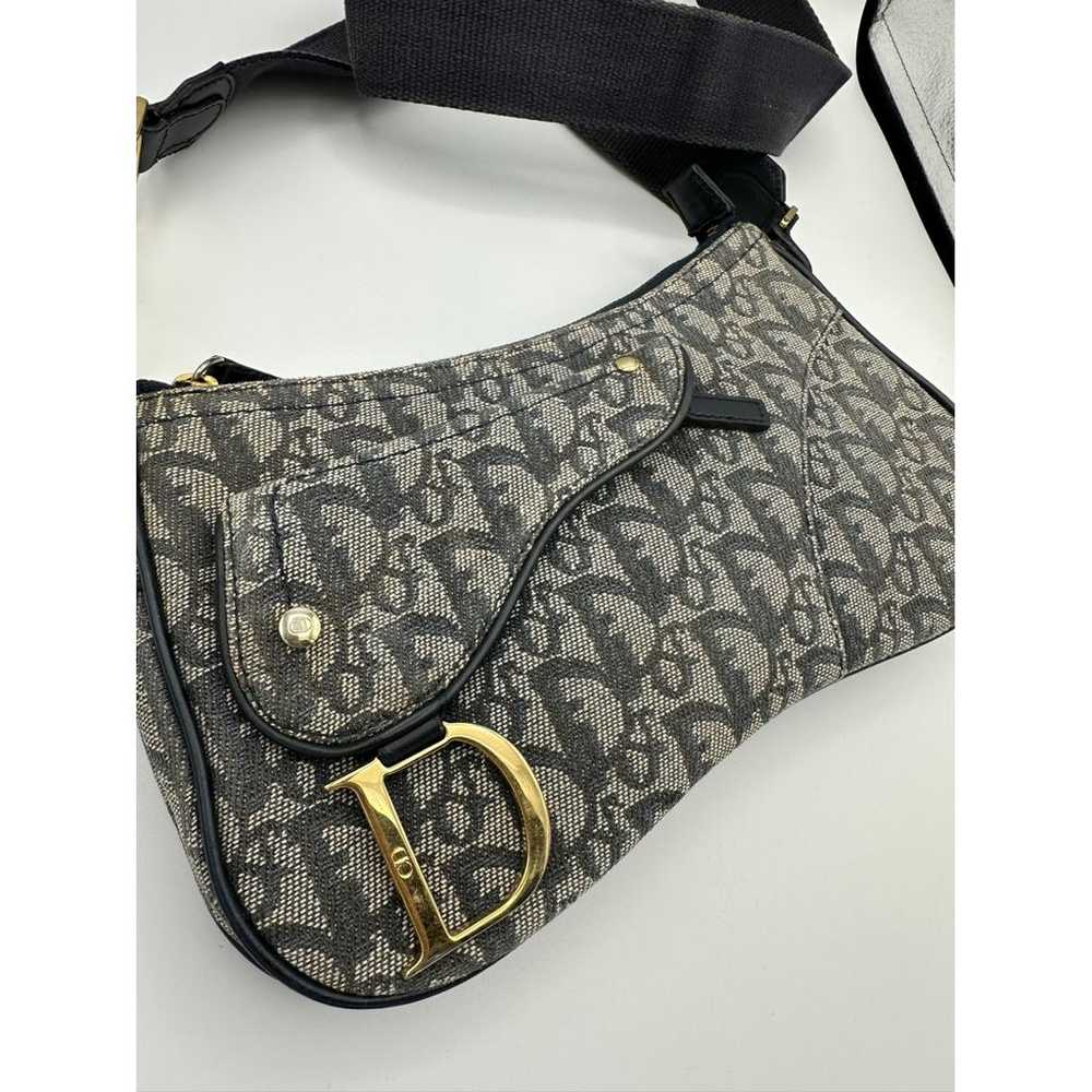 Dior Saddle Vintage Flap cloth crossbody bag - image 4