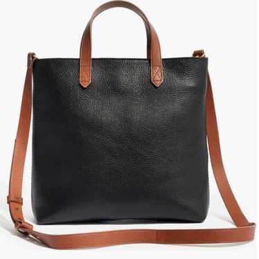 Madewell Small Transport Leather Crossbody Tote B… - image 1