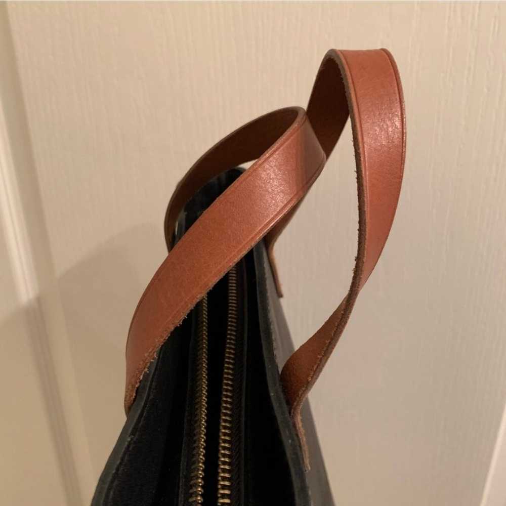 Madewell Small Transport Leather Crossbody Tote B… - image 7