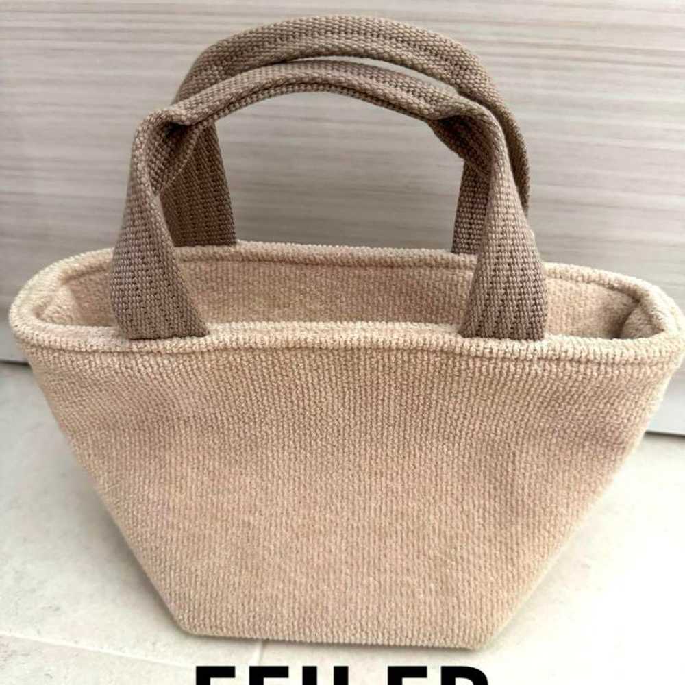 FEILER Unicolor Mini Boat Shape Tote Bag Beige - image 1