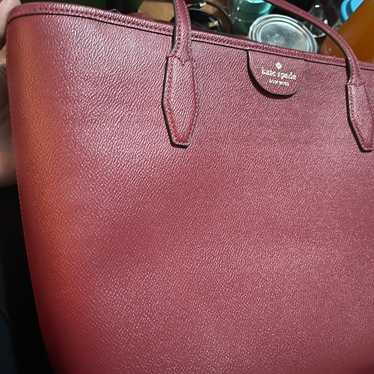 Kate Spade dark red tote.