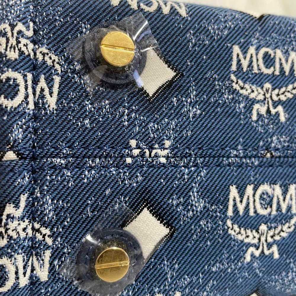 MCM Small Tote Bag Munich Denim Outlet Purchase - image 8