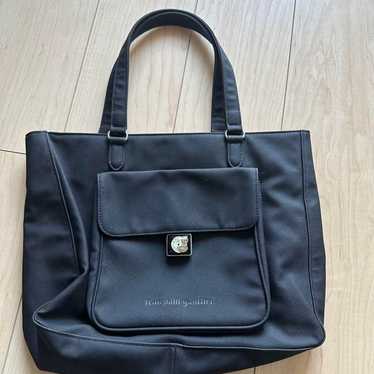 Jean Paul Gaultier Black Tote Bag Handbag - image 1