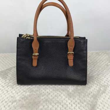 Valentina Made In Italy Black Satchel