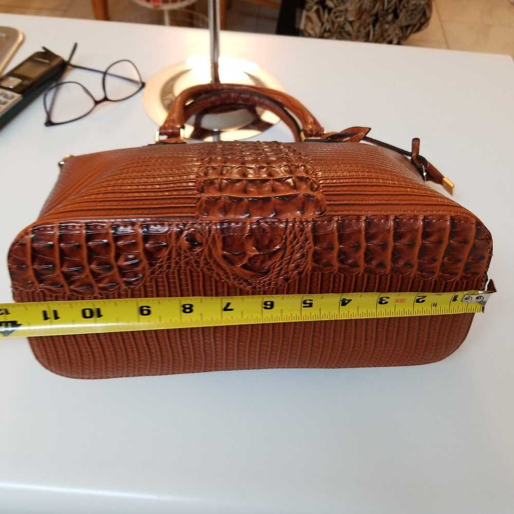 Croc pattern satchel handbag - image 3