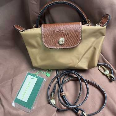 Longchamp Top Handle Shoulder Bag Light Brown