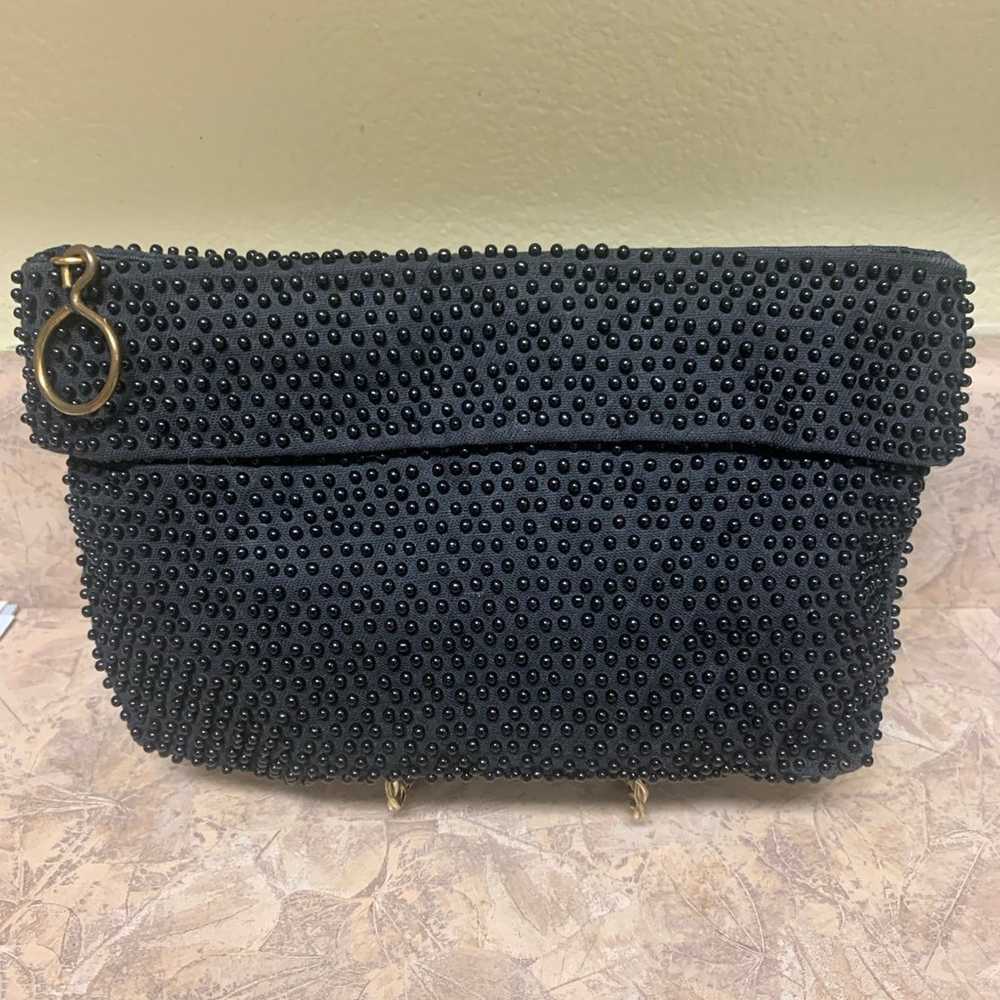 Vintage Lumured Beaded Clutch - image 1