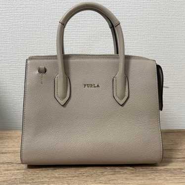 FURLA Gray Leather Handbag