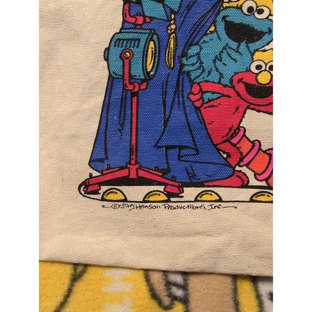 VTG 80-90s Sesame Street Live Canvas Bag: Big Bir… - image 4