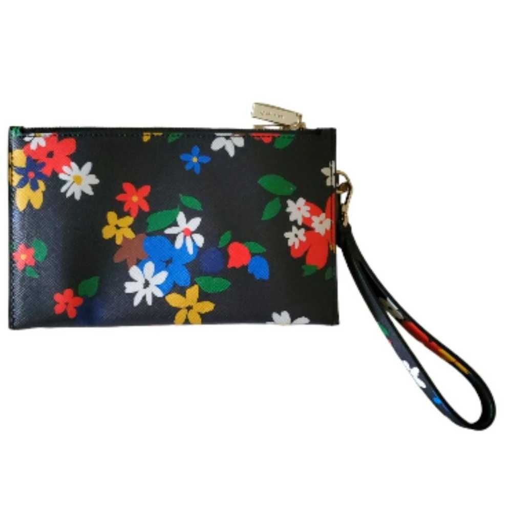 Kate Spade Black Floral Wristlet Staci Sailing Do… - image 6