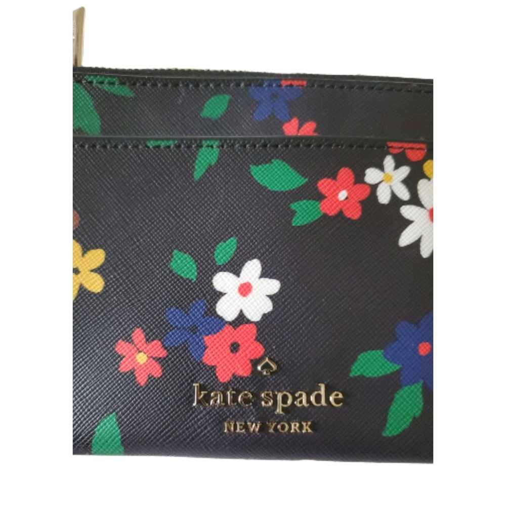 Kate Spade Black Floral Wristlet Staci Sailing Do… - image 7