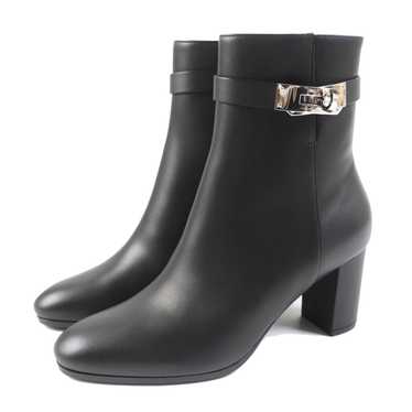 HERMES short boots leather black Saint Germain 37 - image 1