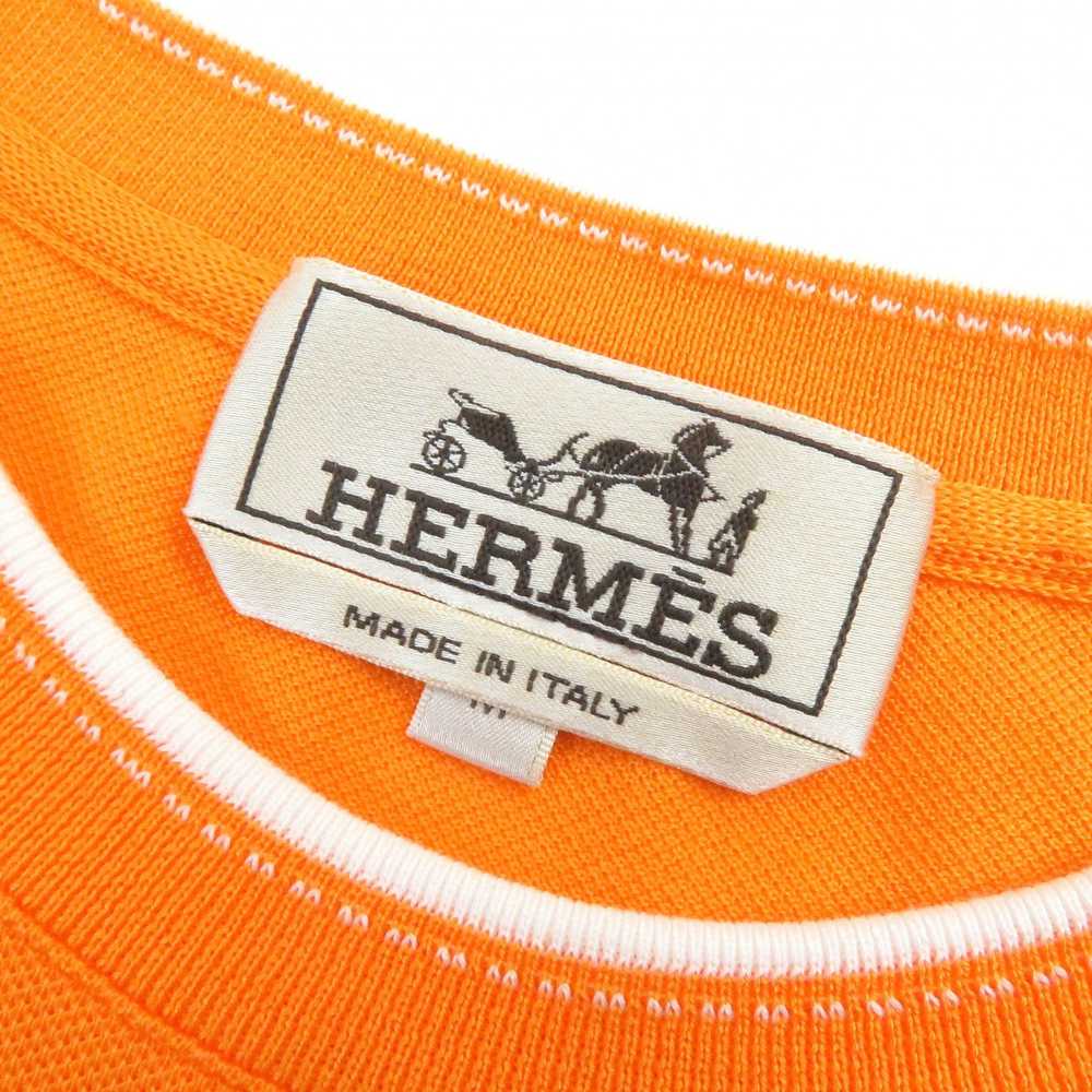 HERMES Short sleeve T-shirt cotton Orange M - image 5