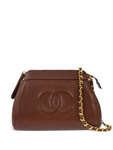 CHANEL Pre-Owned 1998 CC chain shoulder bag - Bro… - image 1