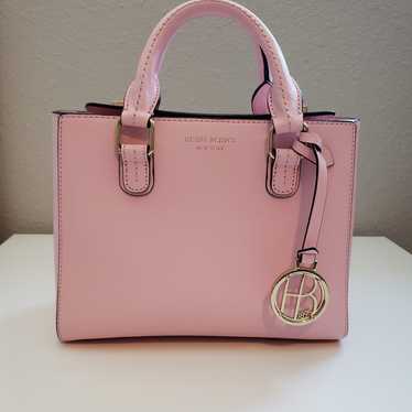 Henri Bendel blush on sale monogram large satchel tote