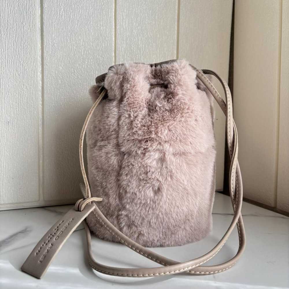 【Like New】MARCO MASI Drawstring Shoulder Bag Fur … - image 2