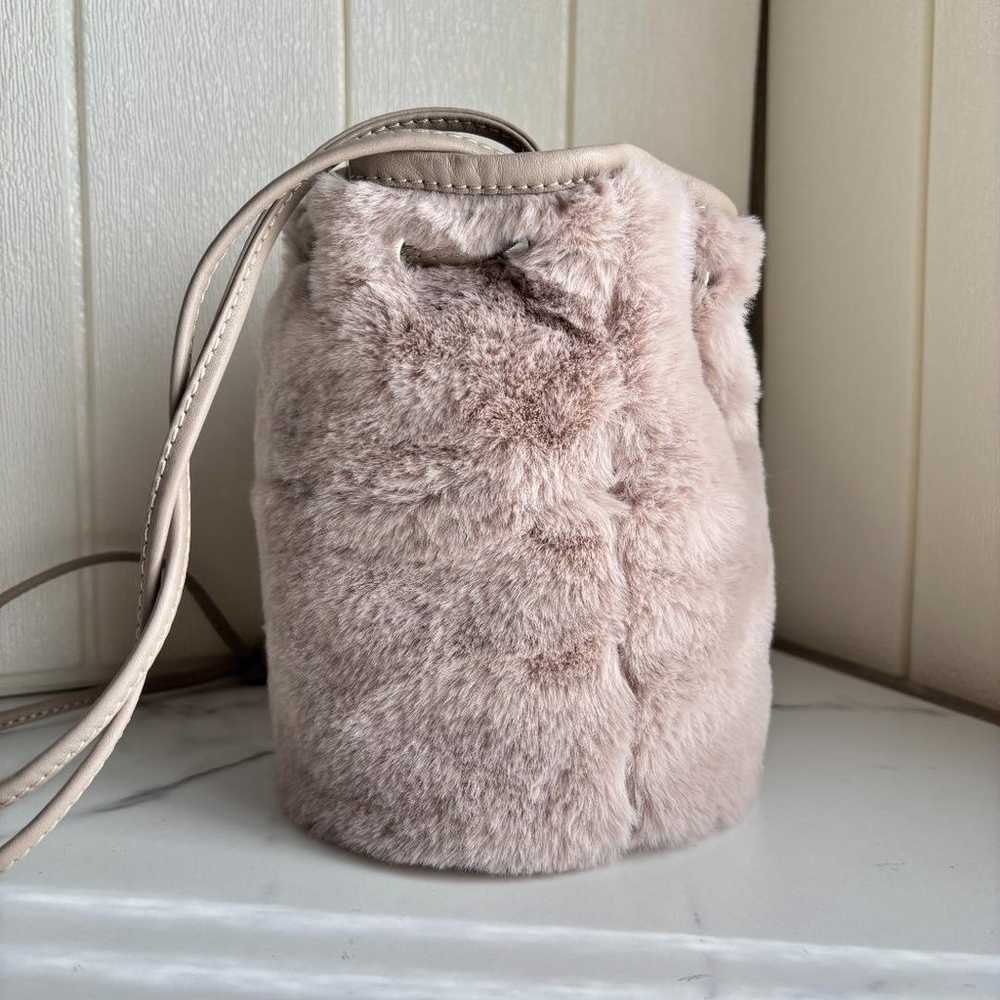 【Like New】MARCO MASI Drawstring Shoulder Bag Fur … - image 3