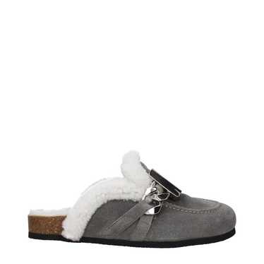 J.W.Anderson ob1o1e1124 Suede Slippers in Grey - image 1