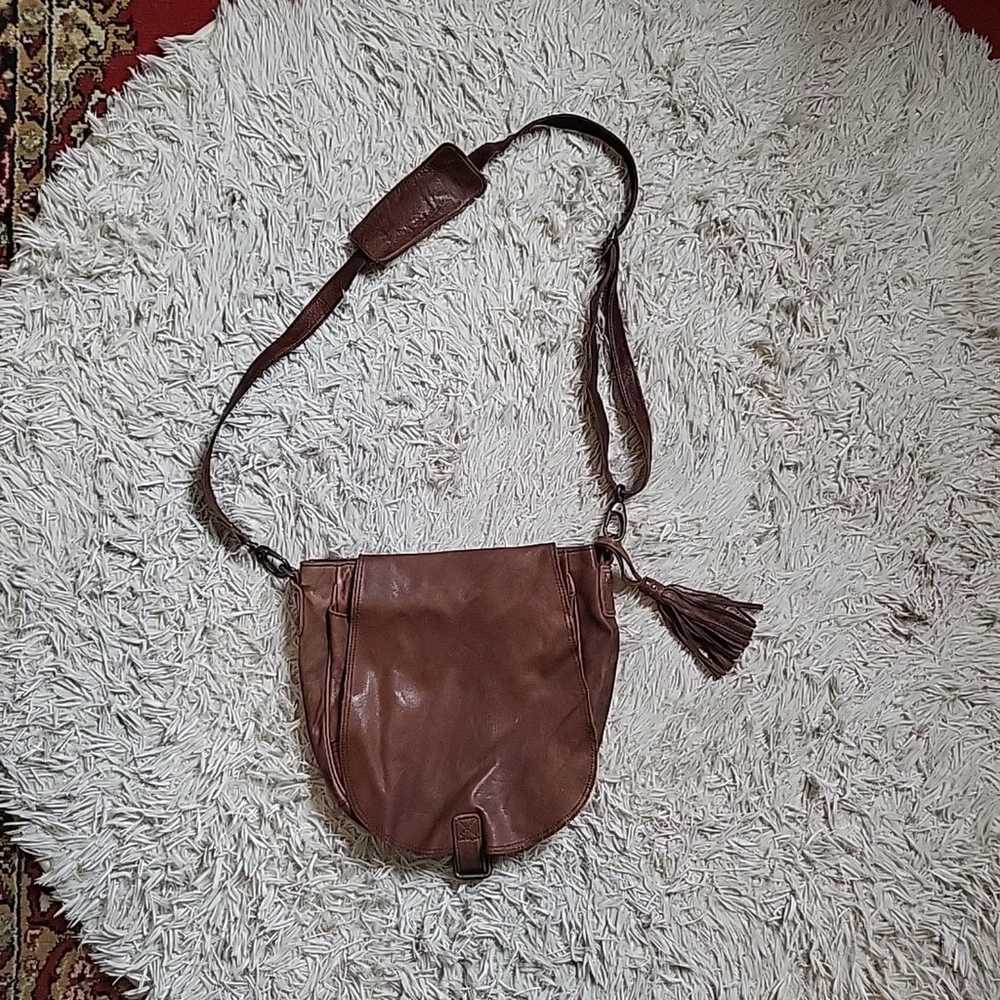 Something Like IKKS Final Touch Brown Crossbody B… - image 1