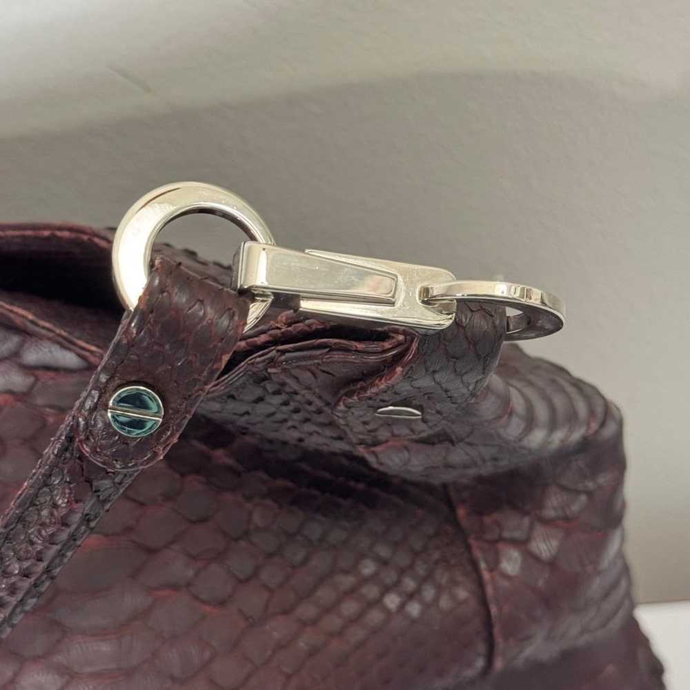 Hayward Python Burgundy Hobo Bag - image 2