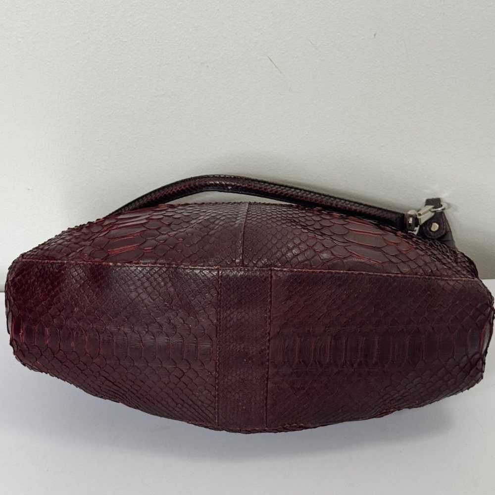 Hayward Python Burgundy Hobo Bag - image 4