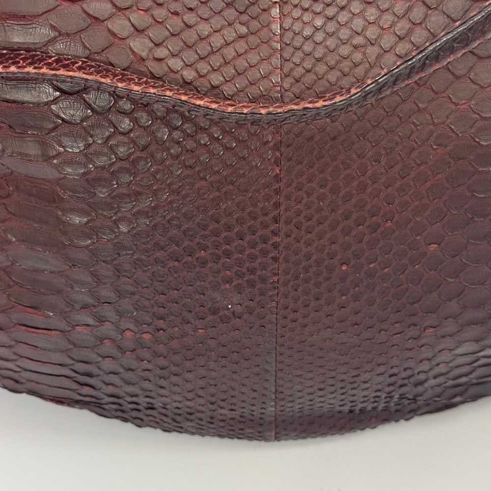 Hayward Python Burgundy Hobo Bag - image 6