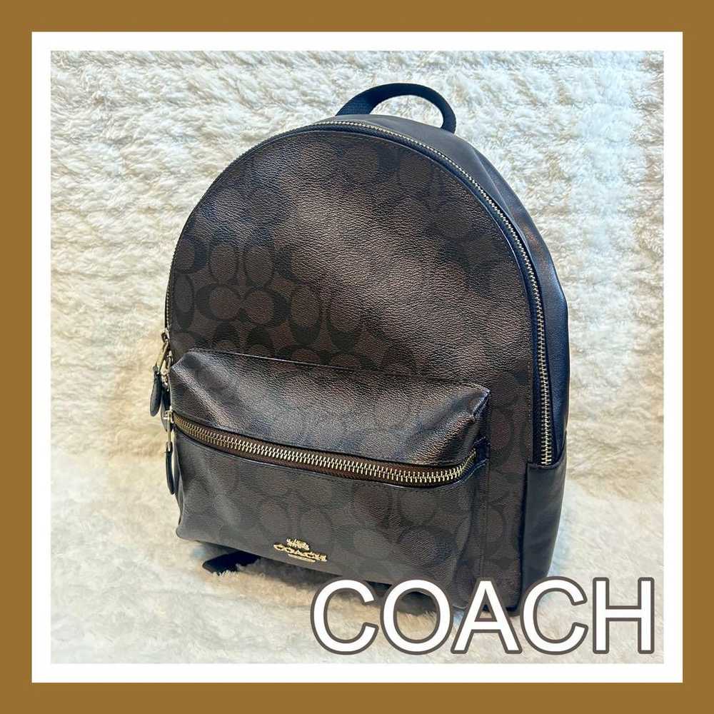 Coach Backpack Brown Signature - image 1