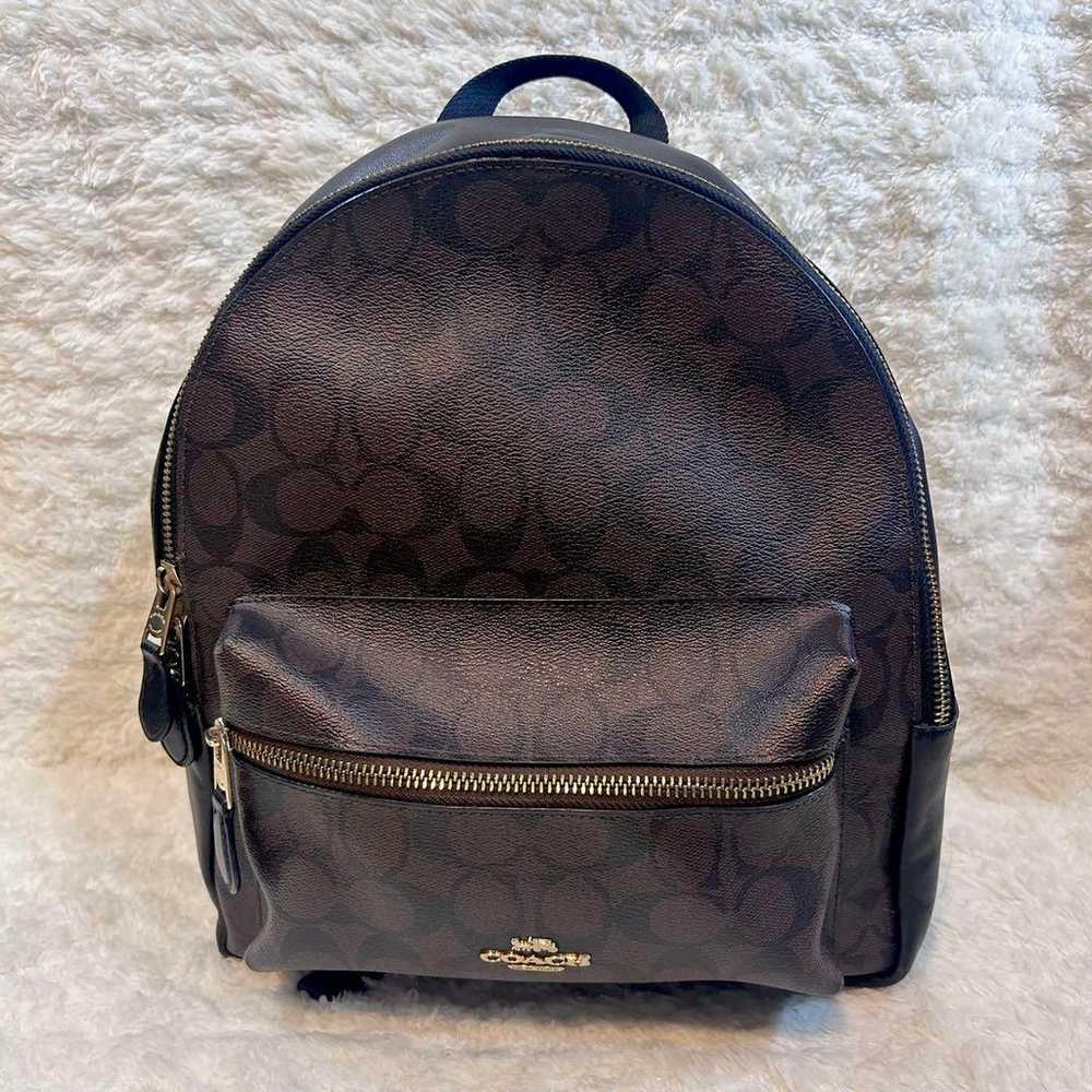 Coach Backpack Brown Signature - image 2