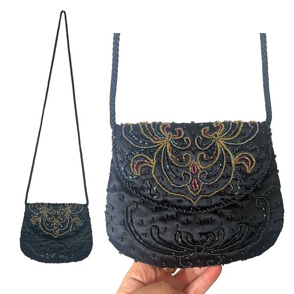 Hato Hasi Beaded Mini Crossbody Purse - image 1