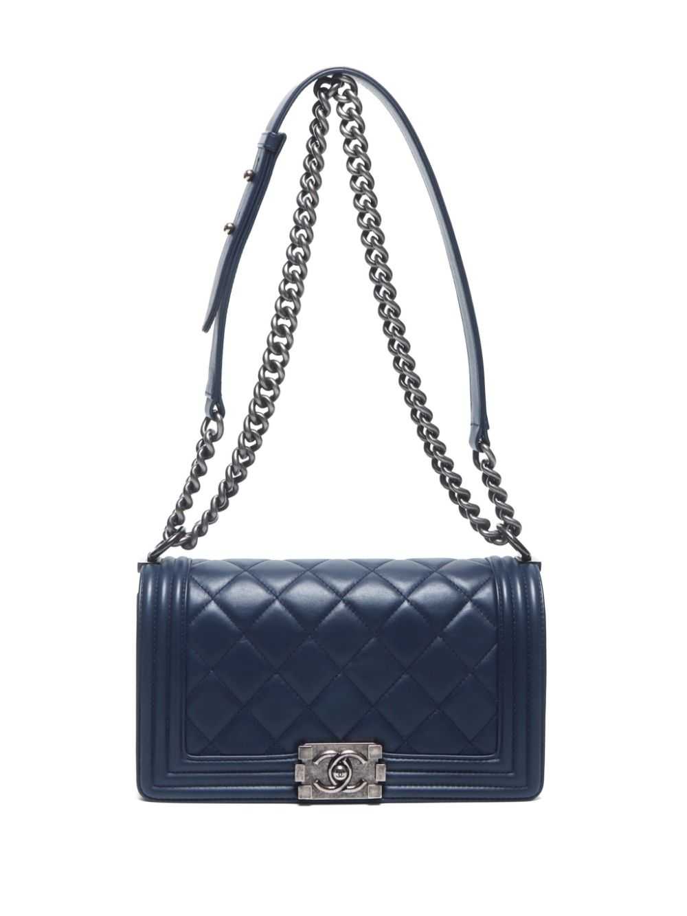 CHANEL Pre-Owned 2014 Boy shoulder bag - Blue - image 5