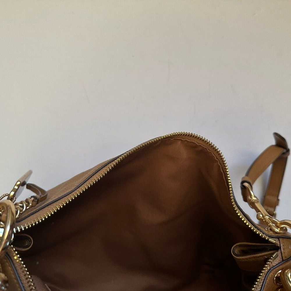 NWOT COACH MIA Light Brown LEATHER Crossbody Shou… - image 10