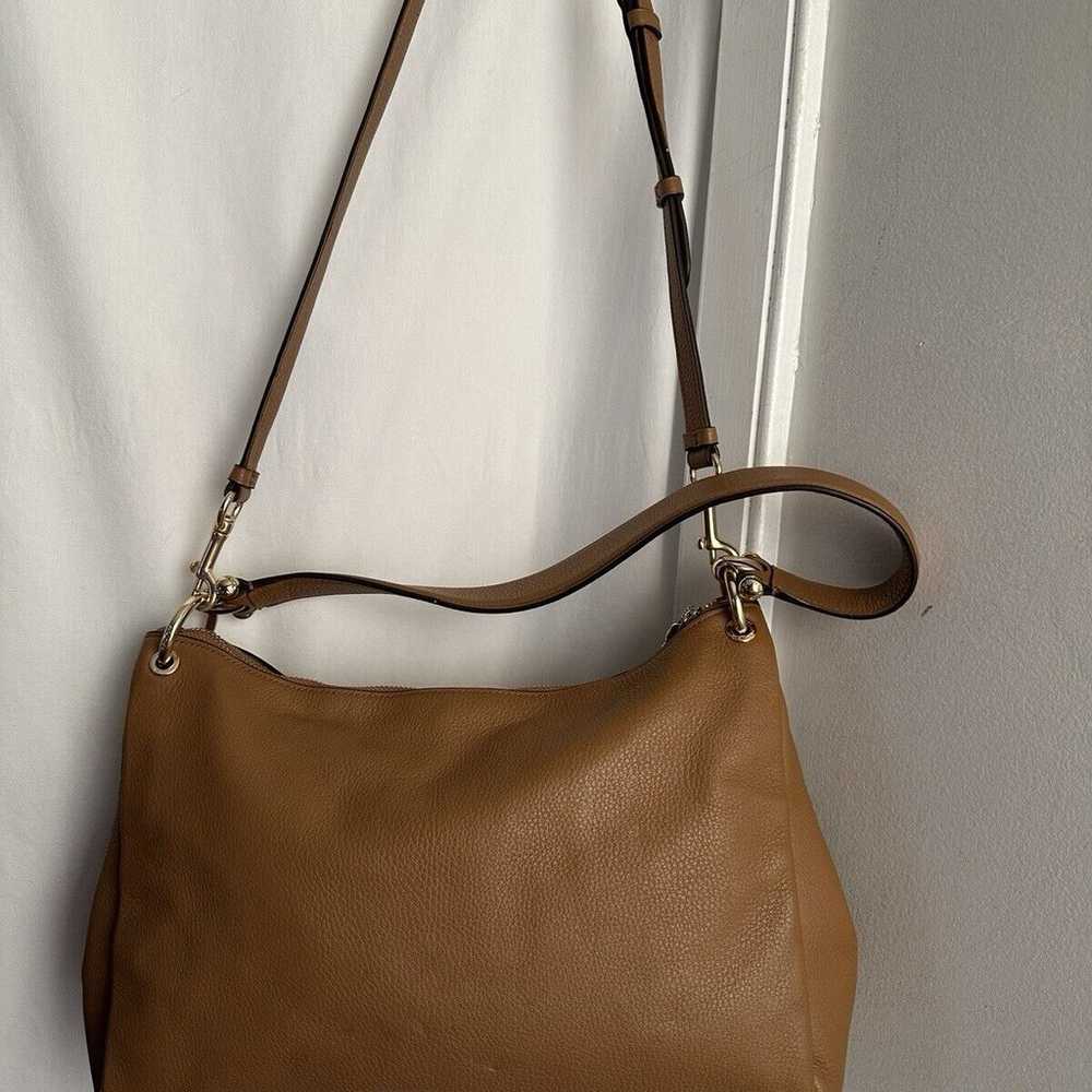 NWOT COACH MIA Light Brown LEATHER Crossbody Shou… - image 3