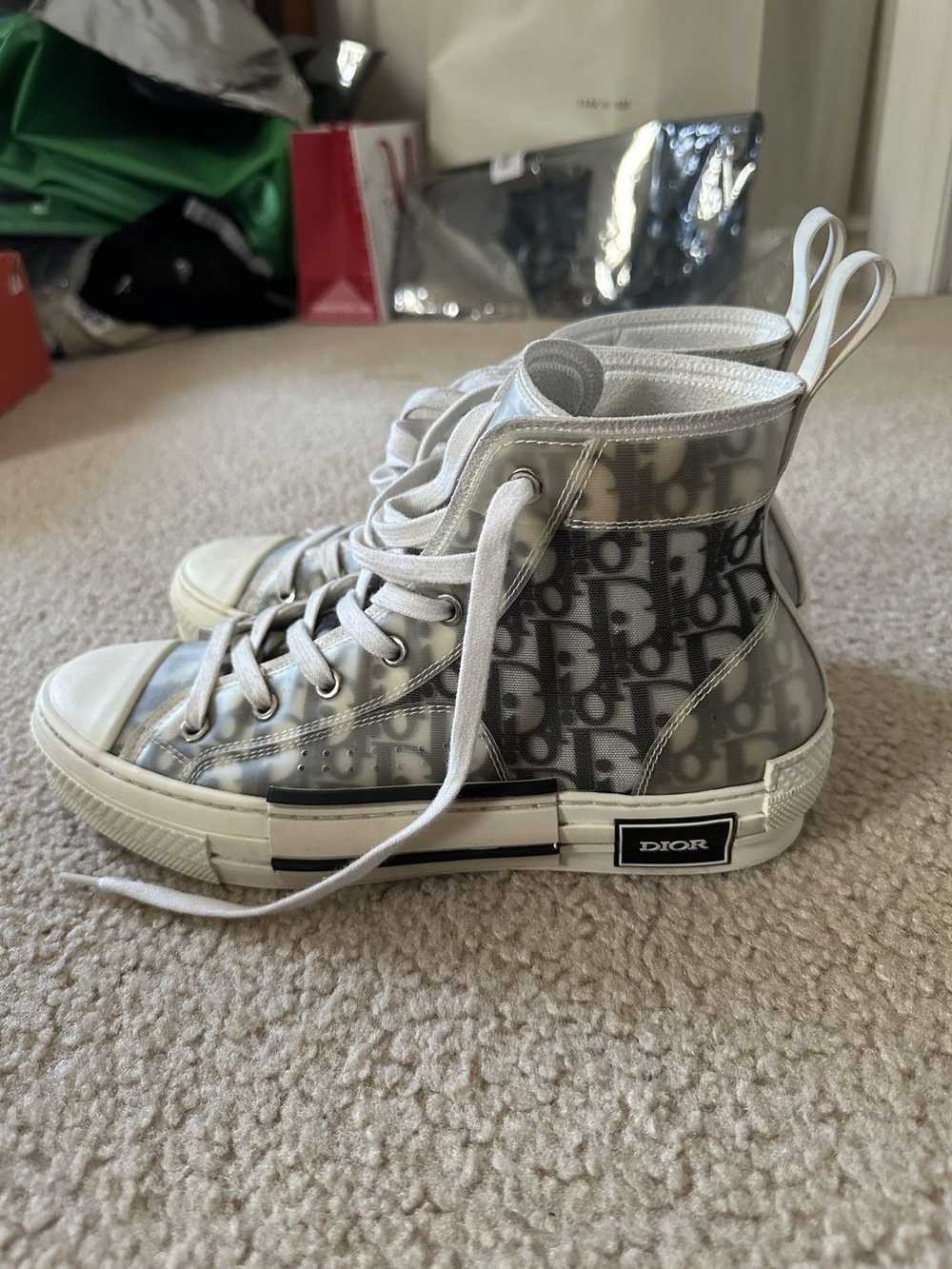 Dior Dior b23 high top Oblique Canvas sneakers si… - image 11