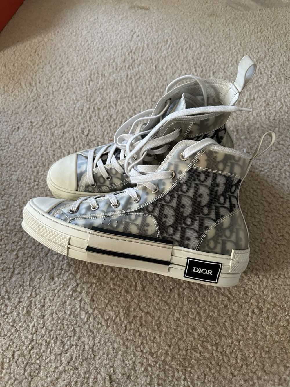 Dior Dior b23 high top Oblique Canvas sneakers si… - image 3