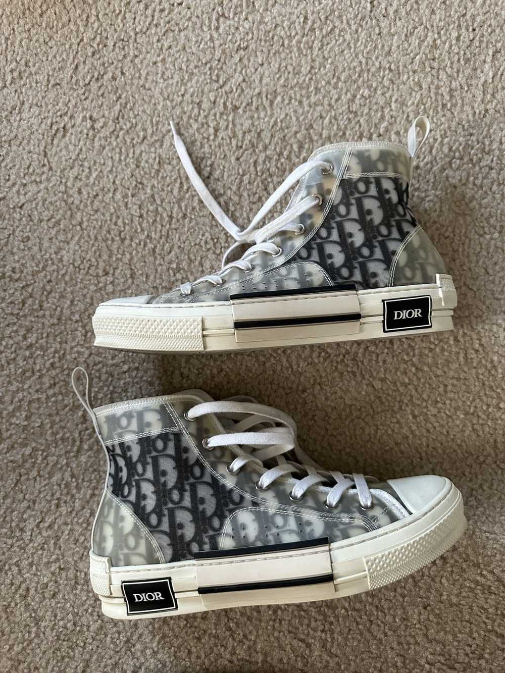 Dior Dior b23 high top Oblique Canvas sneakers si… - image 6