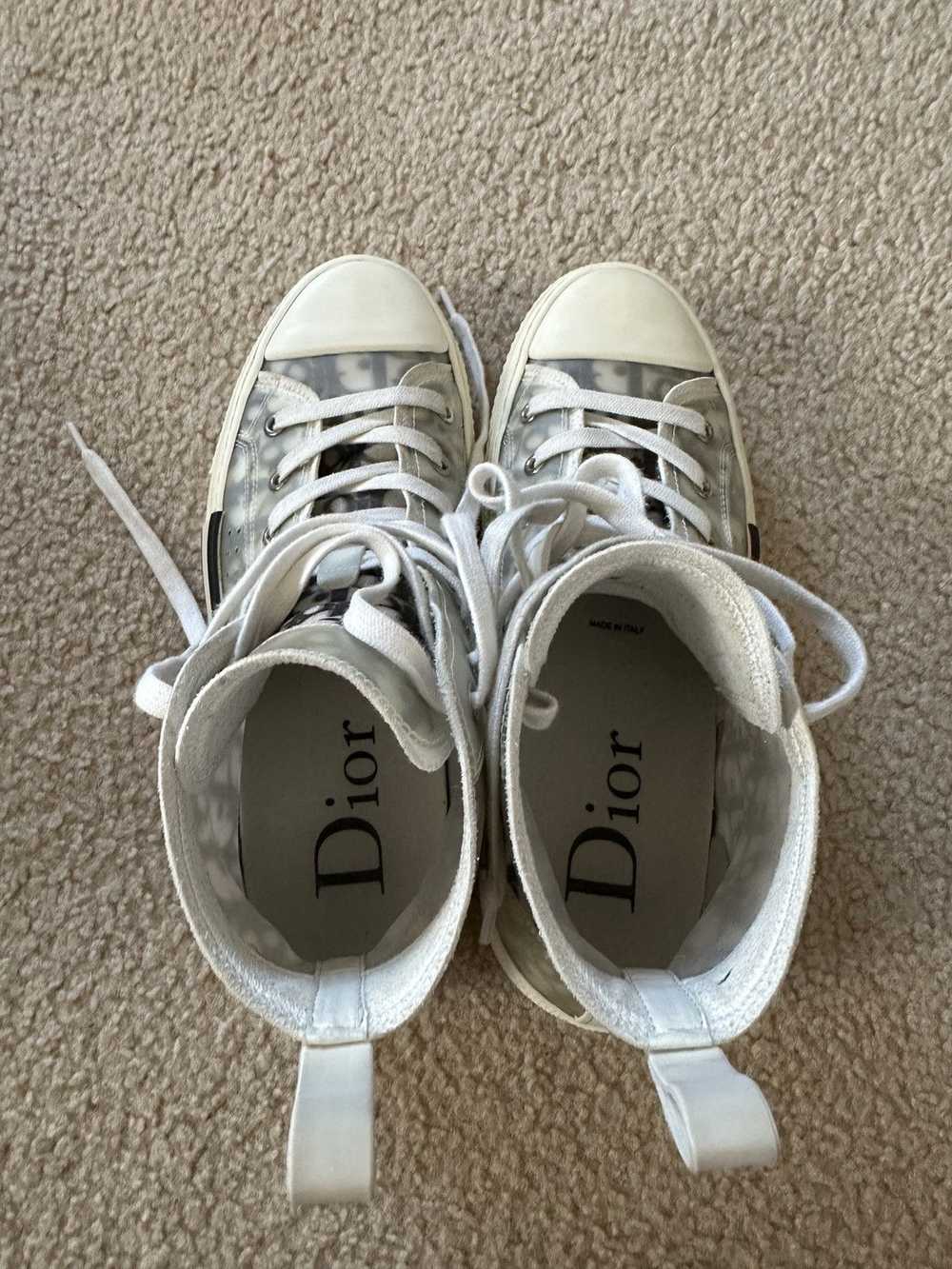 Dior Dior b23 high top Oblique Canvas sneakers si… - image 9