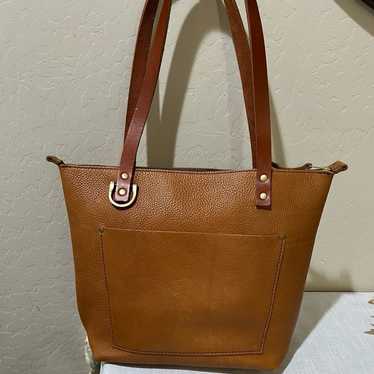 portland leather goods Dune medium zip tote