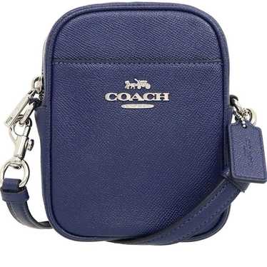 COACH Shoulder Bag Navy Blue