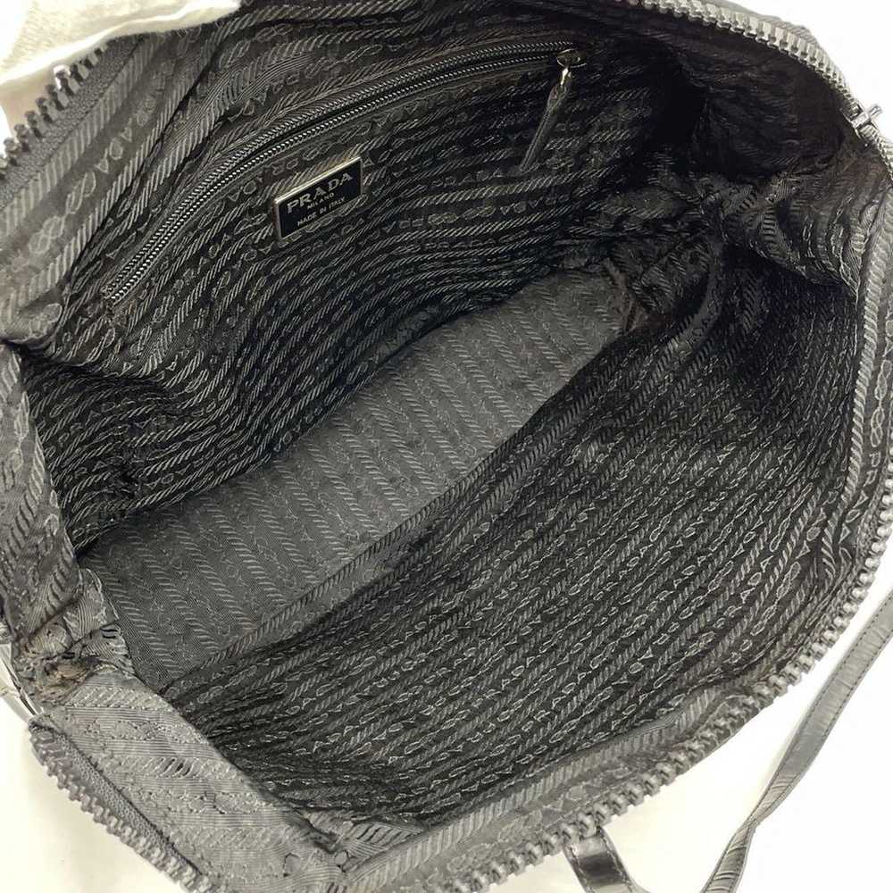 [Beautiful Condition] PRADA Logo Embossed Tote Ba… - image 9