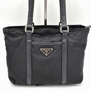 PRADA Tessuto Nylon × Saffiano Leather Tote Bag H… - image 1