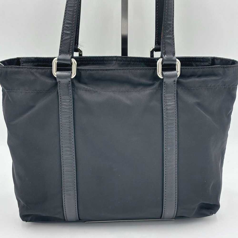 PRADA Tessuto Nylon × Saffiano Leather Tote Bag H… - image 3