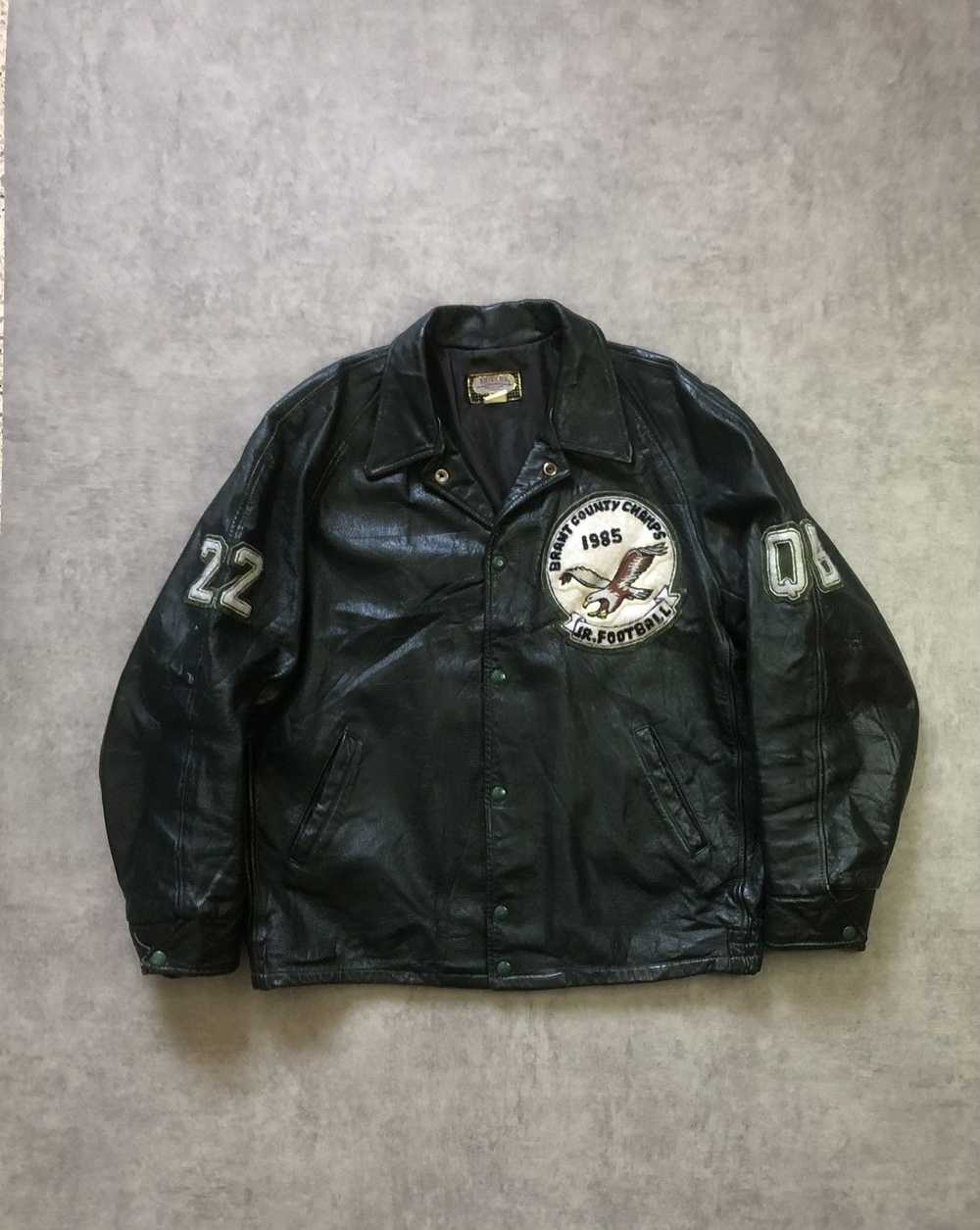 Genuine Leather × Varsity Jacket × Vintage Vintag… - image 4